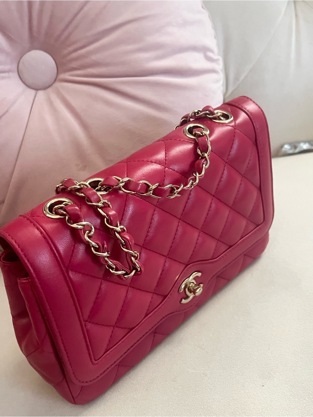 Chanel Quilted Lambskin Hot Pink/ Fuchsia GHW - Picture 5 of 7